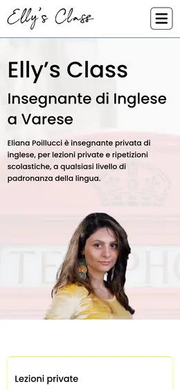 Sito Elly’s Class, versione mobile