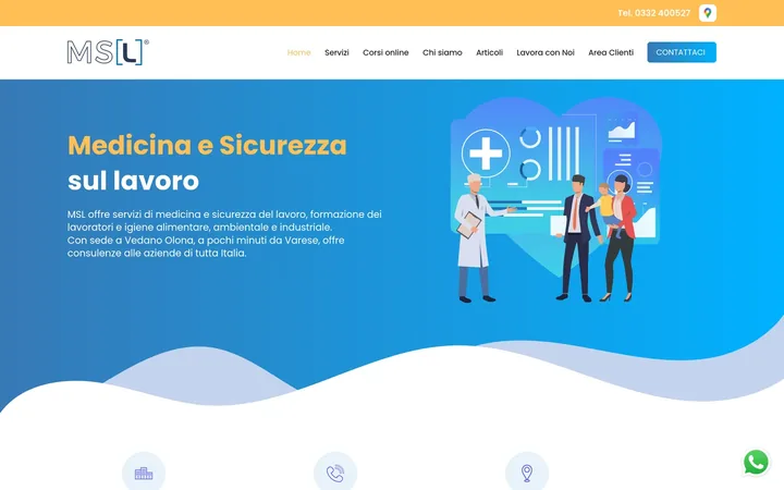 Sito MSL, versione desktop