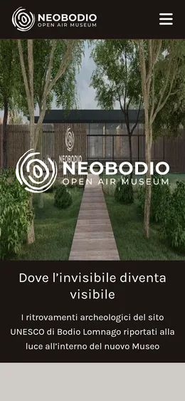 Sito NeoBodio, versione mobile
