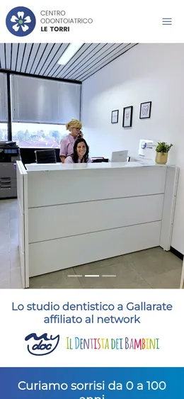 Sito Centro Odontoiatrico Le Torri, versione mobile